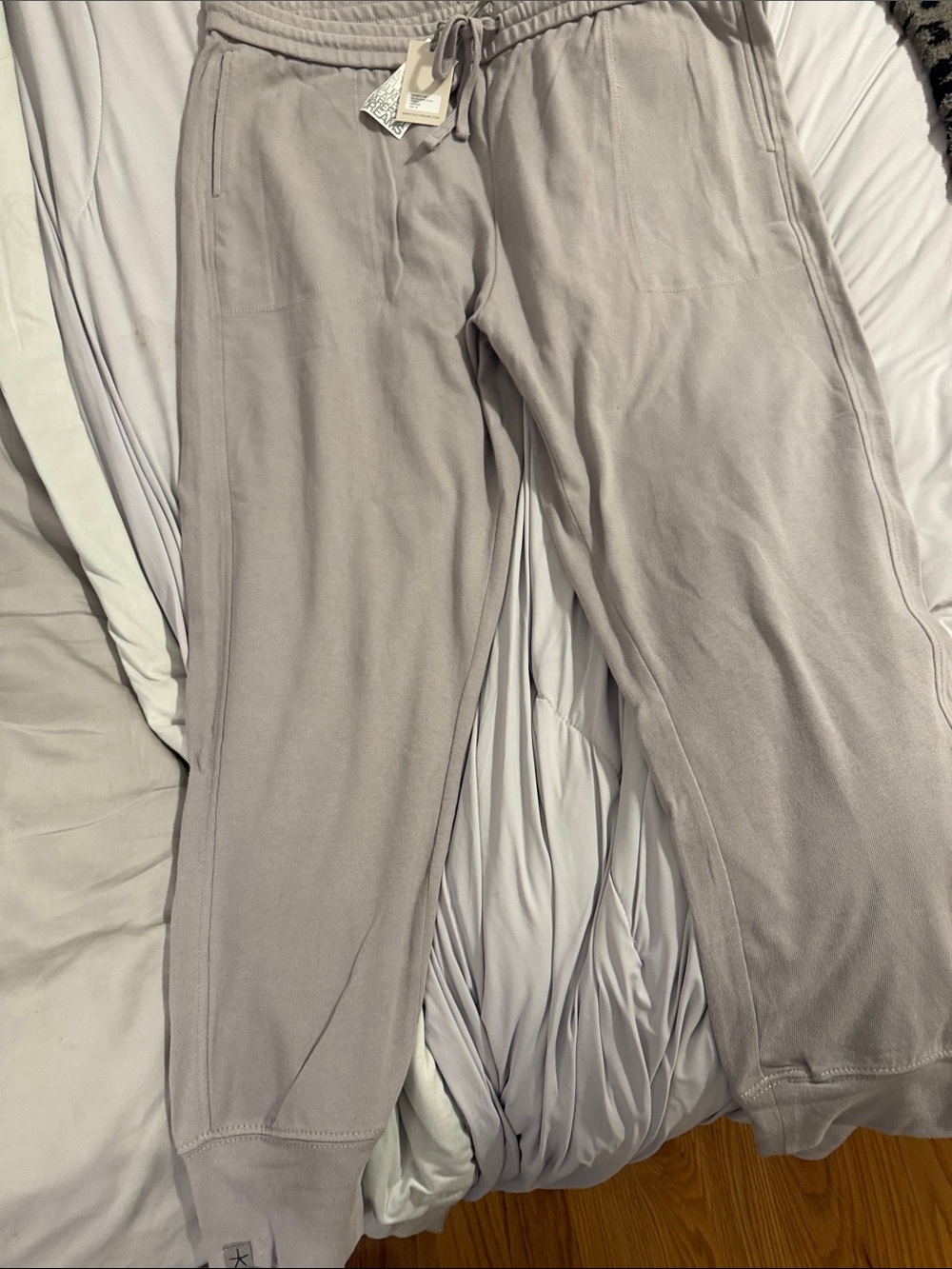 Barefoot Dreams Malibu Woman’s Joggers in Light Taupe